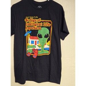 Alien No Sign of Intelligent Life T-Shirt Medium